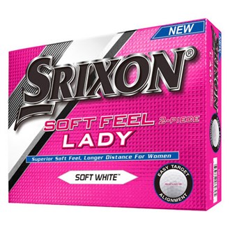 srixon ladies soft feel white balls (12 balls) 2016