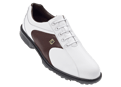 Footjoy Mens Softjoy Golf Shoes (White/Brown) 2012