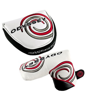 Odyssey Tempest Putter Headcover (White/Black/Red)