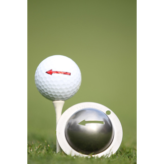 tin cup ball marker   one way