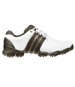 Adidas Tour 360 4.0 Golf Shoes (White/Titan/Scout Metallic)