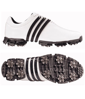 Adidas Tour 360 Limited Golf Shoes (White/White/Black) Wide Fit