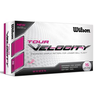 wilson ladies tour velocity balls (15 balls)