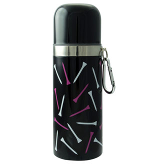 Scattered tees vacuum flask with carabiner van kantoor artikelen tip.
