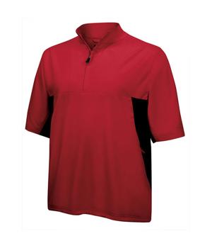 Adidas Mens ClimaProof Wind Stretch Half-Zip Short Sleeve Windshirt