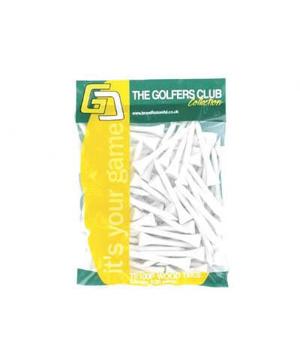 Golfers Club Wooden Tees (100 Pack)