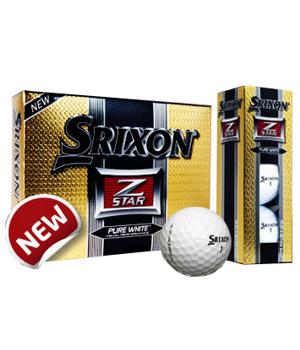 Srixon Z-Star Pure White Gold Golf Ball (12 Balls) 2012