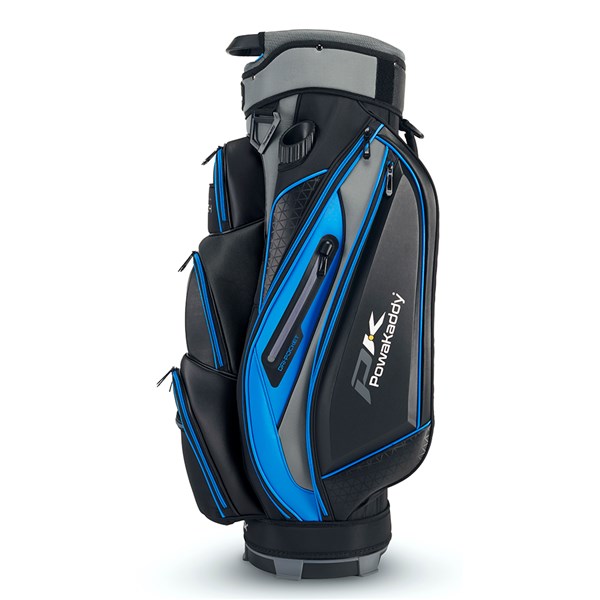 03 2024 powakaddy premium tech cart bag black blue