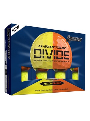 Srixon Q-Star Tour Divide 2 Yellow/Orange Golf Balls (12 Balls)
