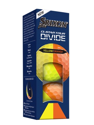 Srixon Q-Star Tour Divide 2 Yellow/Orange Golf Balls (12 Balls)