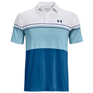 Under Armour Mens Playoff 2.0 Stripe Contrasted Polo Shirt