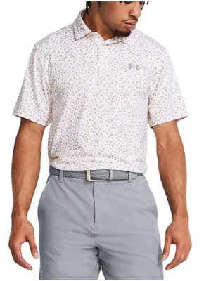 Under Armour Mens Playoff 3.0 Tudor Rose Printed Polo Shirt