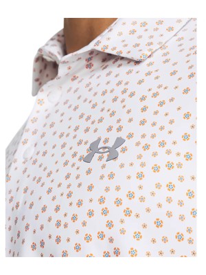 Under Armour Mens Playoff 3.0 Tudor Rose Printed Polo Shirt