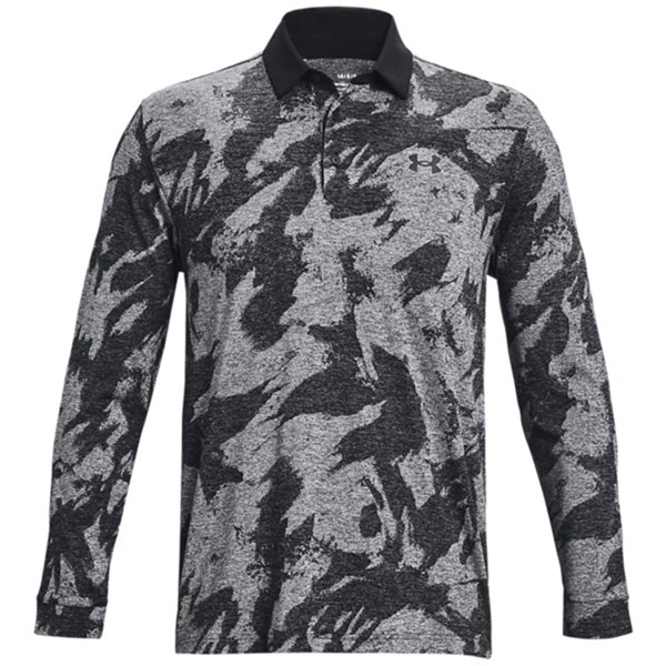 Under Amour Mens Playoff Jacquard Long Sleeve Polo Shirt