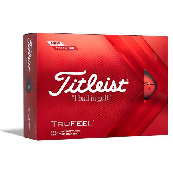 Titleist TruFeel Red Golf Balls (12 Balls) - Prior Gen