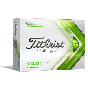 Titleist Velocity Matte Green Golf Balls - Prior Gen