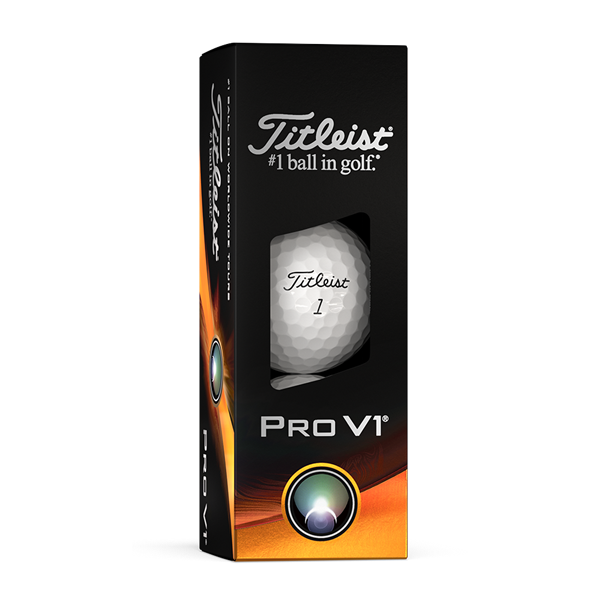 GolfOnline Logo - Titleist Pro V1 Golf Balls (3 Ball Sleeve)