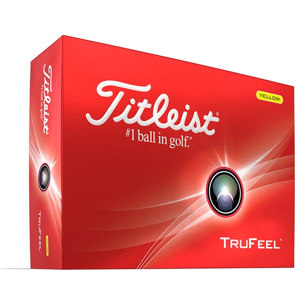Titleist TruFeel Yellow Golf Balls (12 Balls) 2024