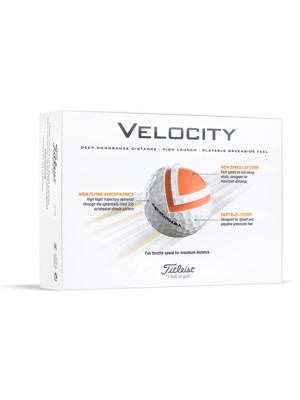 Titleist Velocity White Golf Balls (12 Balls) - Prior Gen