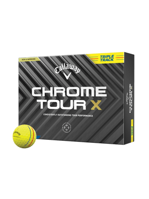 Callaway Chrome Tour X Triple Track Yellow Golf Balls (12 Balls)