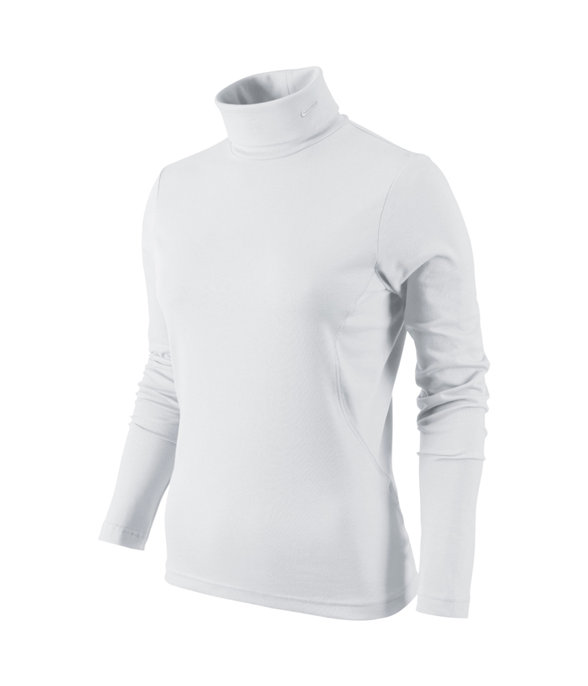 Nike Dri Fit Jersey Turtle Neck Shirt Ladies