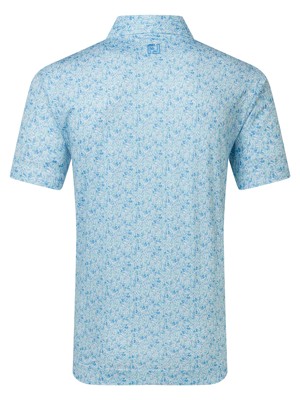 FootJoy Mens Meadow Print Lisle Polo Shirt