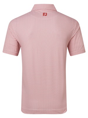 FootJoy Mens Scallop Geo Pique Polo Shirt