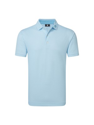 FootJoy Mens Scallop Geo Pique Polo Shirt