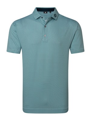 FootJoy Mens Nautical Flag Print Lisle Polo Shirt