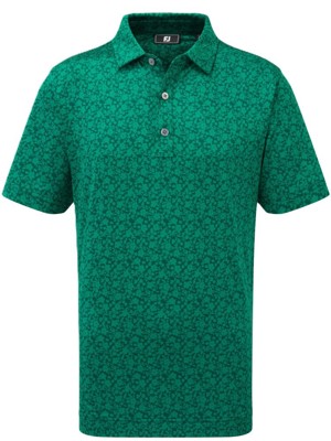 FootJoy Junior Painted Floral Lisle Polo Shirt