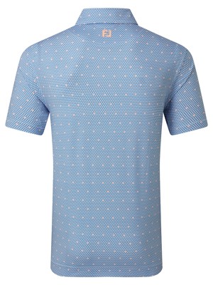 FootJoy Mens Order Geometric Lisle Polo Shirt - Sun Coast Collection