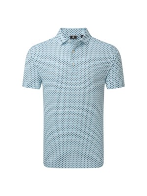 FootJoy Mens Ginko Geo Pique Polo Shirt - Dornoch Collection