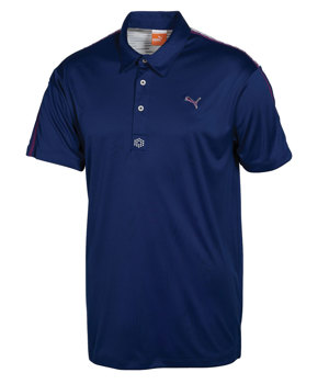 Puma Golf Mens Stripe Yoke Tech Polo Shirt 2012
