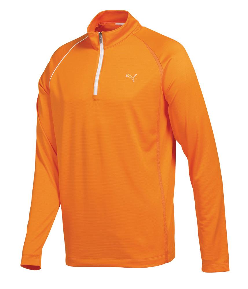 Puma Golf Mens 1/4 Zip Long Sleeve Polo Shirt