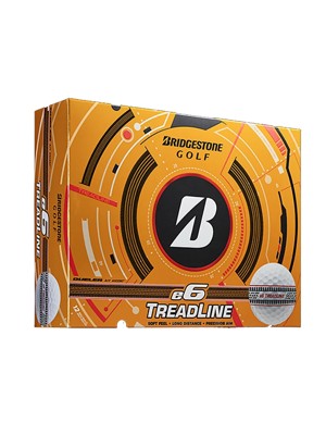 Bridgestone e6 White Treadline Golf Balls (12 Balls)