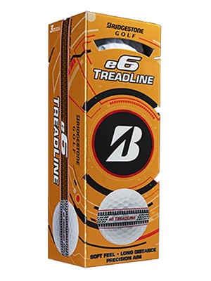 Bridgestone e6 White Treadline Golf Balls (12 Balls)