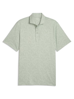 Puma Mens Cloudspun Marine Botanical Polo Shirt