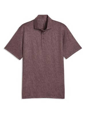 Puma Mens Cloudspun Marine Botanical Polo Shirt