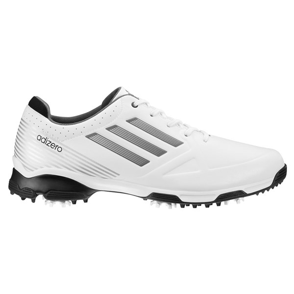 adidas Mens Adizero 6 Spike Golf Shoes (White/Black) 2013