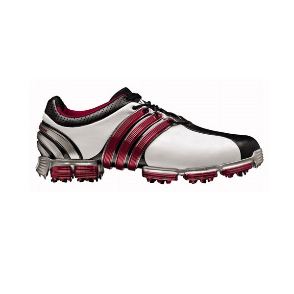 adidas Tour 360 3.0 Golf Shoes (White/Black/Red)