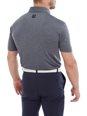 FootJoy Mens Heather Self Collar Lisle Polo Shirt