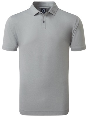 FootJoy Mens Heather Self Collar Lisle Polo Shirt