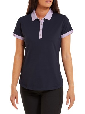 FootJoy Ladies Colour Block Pique Polo Shirt