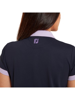 FootJoy Ladies Colour Block Pique Polo Shirt