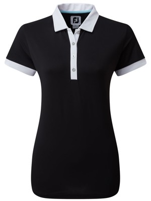FootJoy Ladies Colour Block Pique Polo Shirt