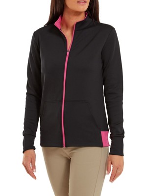 FootJoy Ladies Full Zip Knit Colour Block Midlayer Top