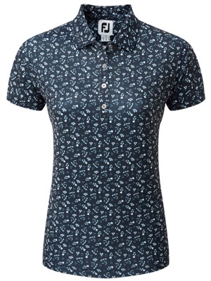 FootJoy Ladies Floral Print Lisle Polo Shirt