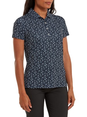 FootJoy Ladies Floral Print Lisle Polo Shirt