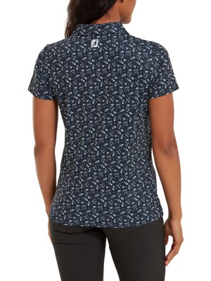 FootJoy Ladies Floral Print Lisle Polo Shirt