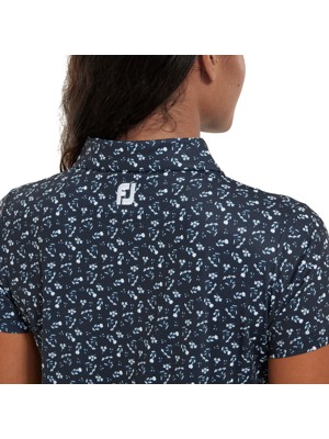FootJoy Ladies Floral Print Lisle Polo Shirt